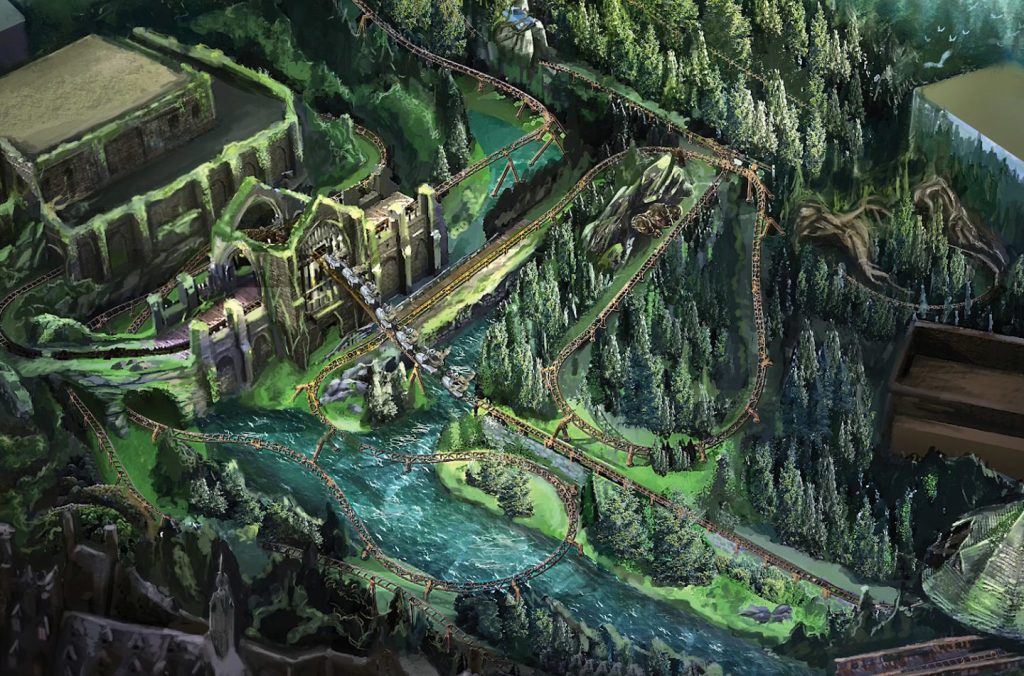 Hagrid's Magical Creatures Motorbike Adventure concept art