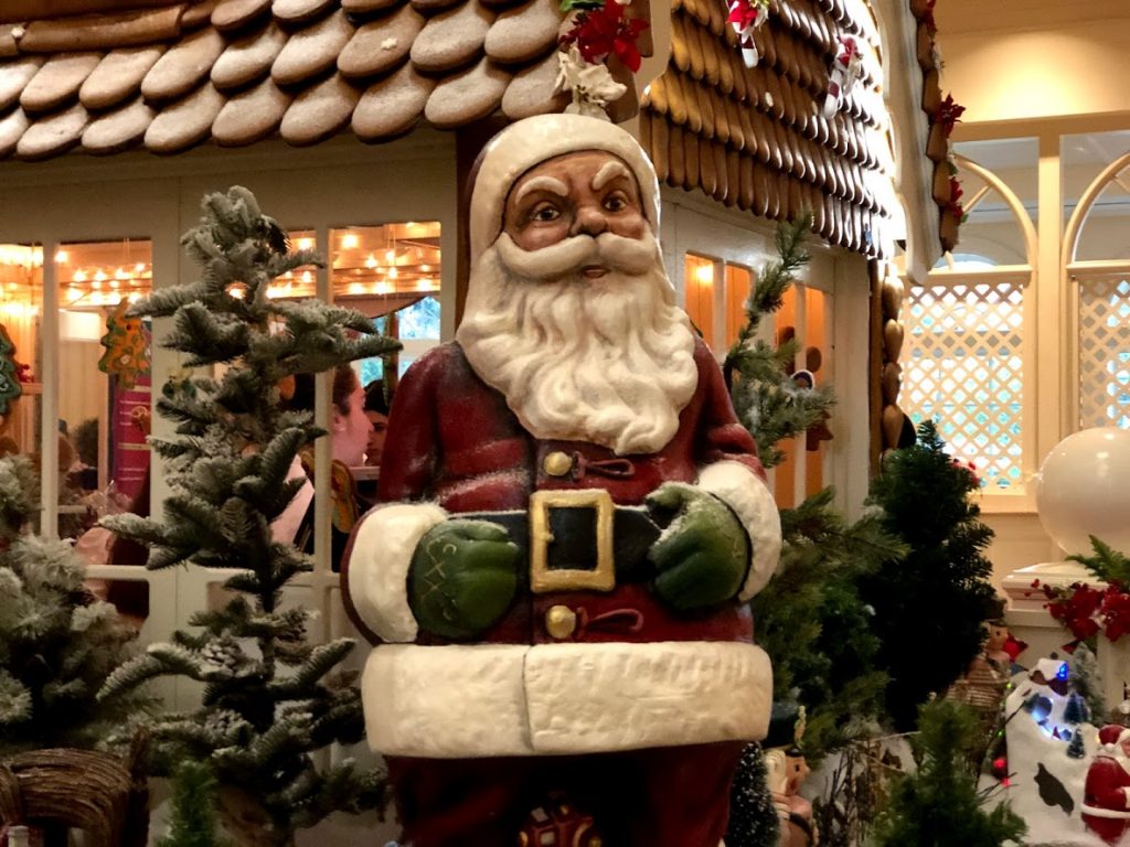 Walt Disney World Resort 2019 gingerbread house Grand Floridian Santa
