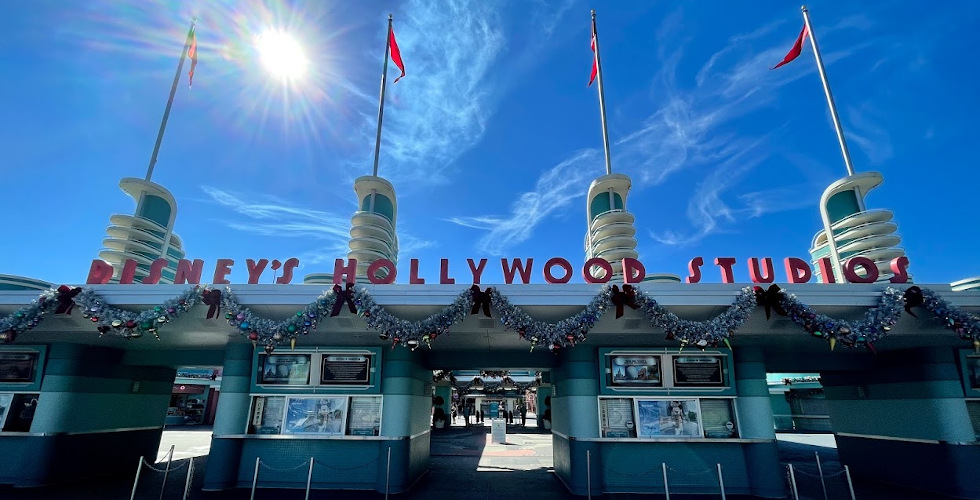 Disney's Hollywood Studios 2020 Christmas entrance featured