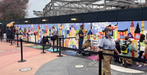 Epcot 2021 Festival of the Arts final day Expression Section mural featured