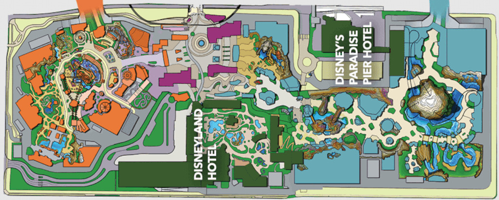 Disneyland-forward-map-bothparks - The Unofficial Guides